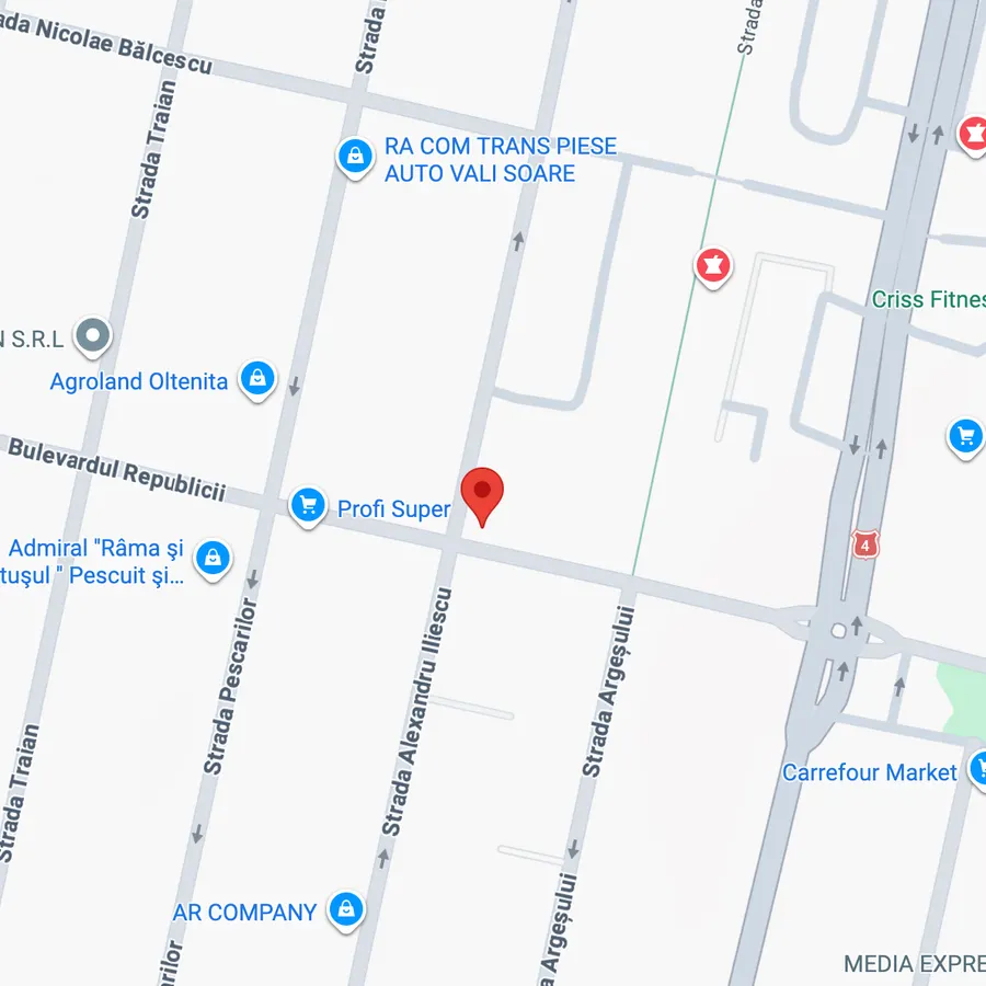 Mappa dell'ufficio di Călărași